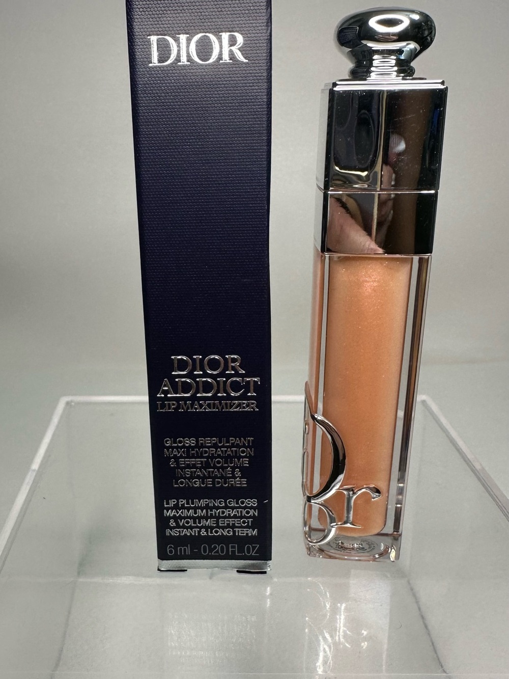 Dior Addict Lip Maximizer Gloss – Shimmery Peachy Gold